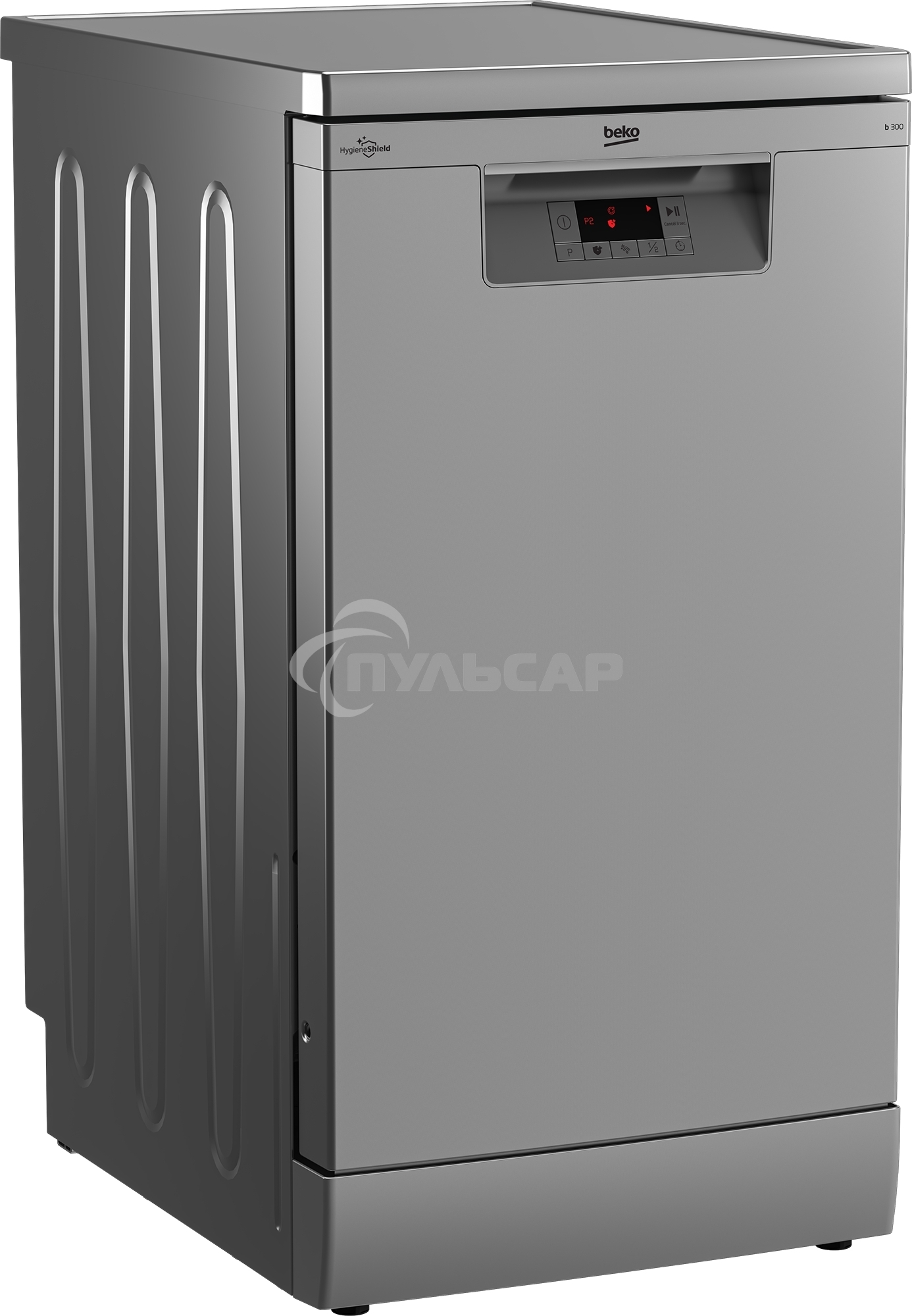 Посудомоечная машина Beko BDFS15020S, серебристая, 44.8 см, 10 компл., 49 дБ, класс A