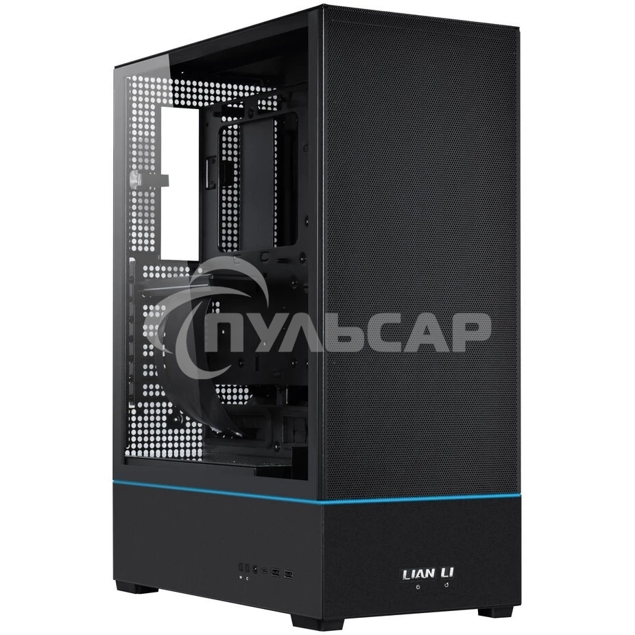 Компьютерный корпус MidiTower Lian Li SUP 01 черный RGb (ATX, без БП, ARGB, 2xUSB3.2 Type-A + USB3.2 Type-C) (G99.SUP01X.00)