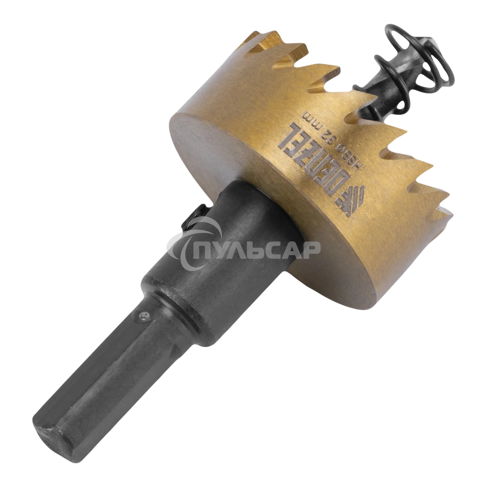 Коронка по металлу Denzel HSS, 32 мм, нитридтитановое покрытие