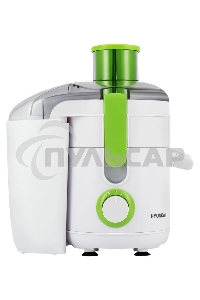 Соковыжималка центробежная Hyundai HY-JE1615 500Вт рез.сок.:400мл. белый/зеленый