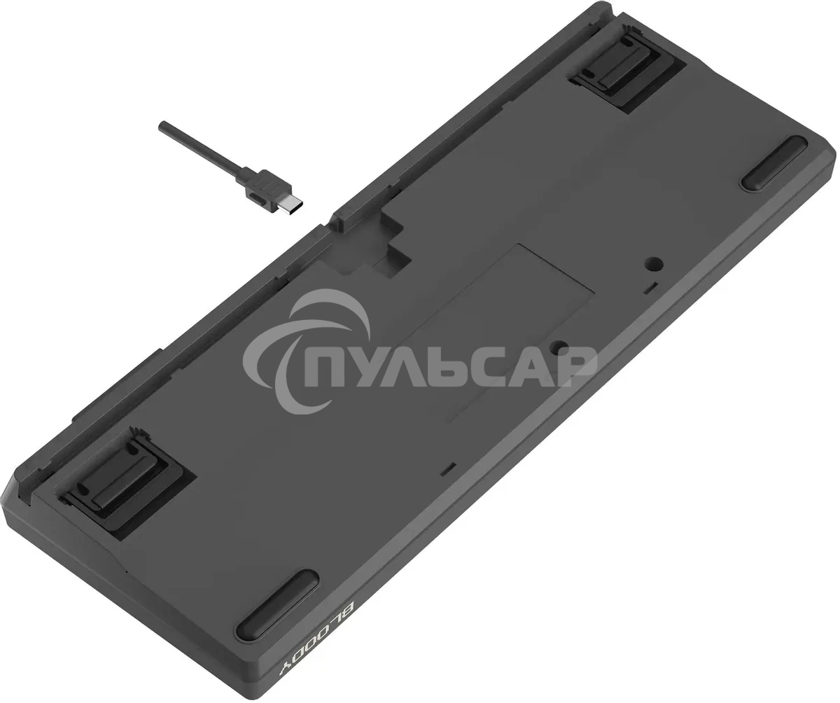 Клавиатура беспроводная A4Tech Bloody WS87 USB, Bluetooth/Радиоканал серый/красный