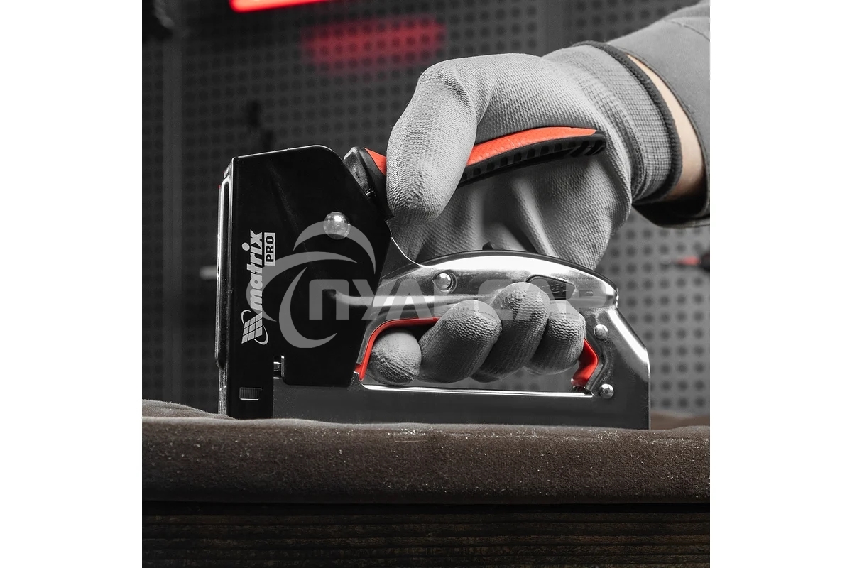 Степлер мебельный Matrix, стальной, быстрая загрузка, тип скобы 53, 4-14 мм, PRO