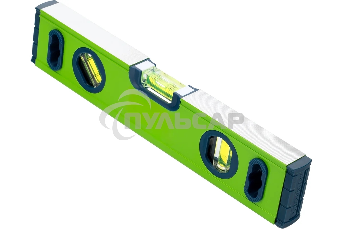 Уровень алюминиевый СИБРТЕХ УСМ-0,5-300, фрезерованный, 3 глазка, магнитный, 300 мм 34111