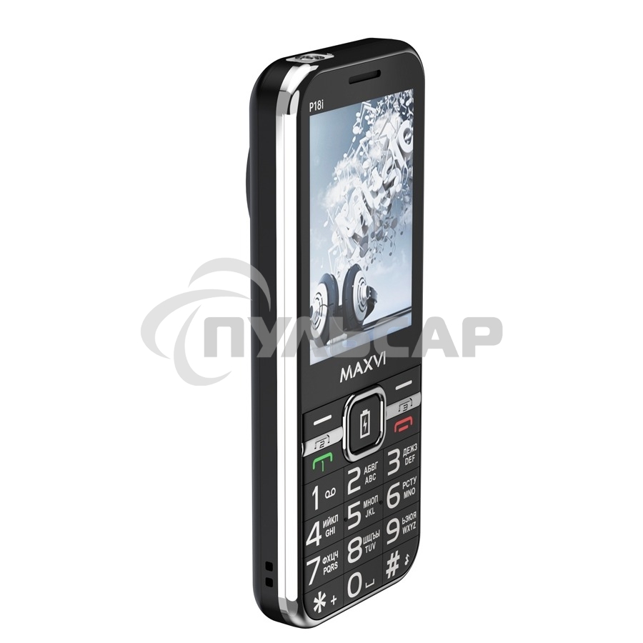 Мобильный телефон Maxvi P18i черный