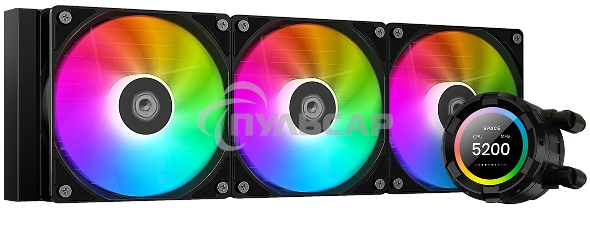 СВО для процессора ID-COOLING SL360 XE черный 120мм алюминий+медь 1800rpm 30db 4-pin 350W