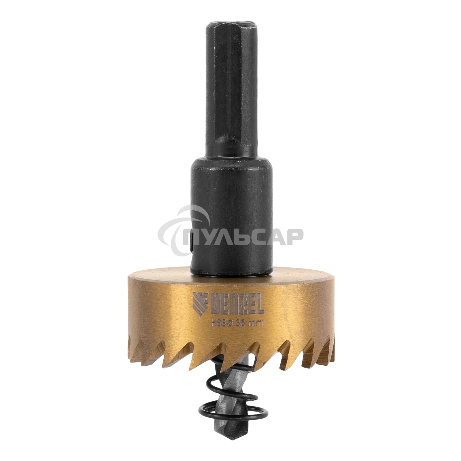 Коронка по металлу Denzel HSS, 35 мм, нитридтитановое покрытие