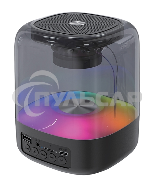 Акустическая система QUMO Plasma ВТ 0082 5 ВТ объемное звучание RGB подсветка