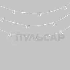 Гирлянда Neon-night Белт-Лайт 2 жилы, 50м, шаг 40см, 125 патронов E27, IP65, белый круглый провод