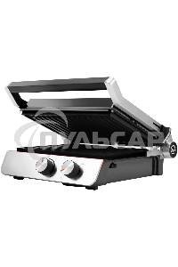 Электрогриль Hyundai HYG-4046 2200Вт черный/серебристый