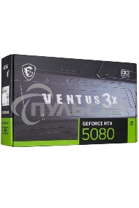 Видеокарта MSI PCIE16 RTX 5080 16Gb RTX 5080 16G VENTUS 3X PLUS