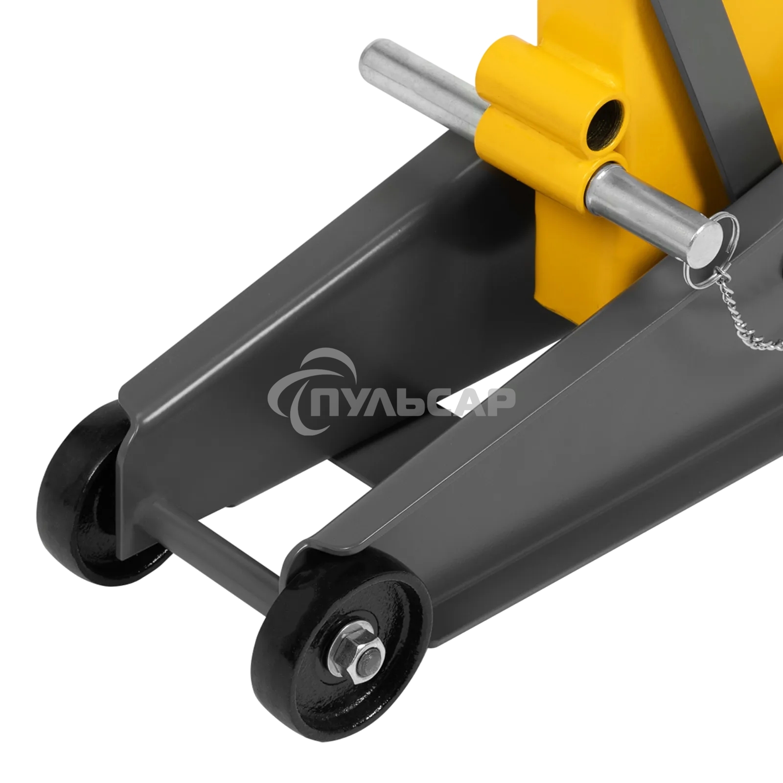 Домкрат гидравлический подкатной с фиксатором Denzel 3 т, 190-532 мм, SUV