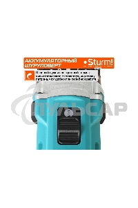 Дрель-шуруповерт Sturm CD3618, Аккумуляторная, 18В, 2 АКБ, Кейс