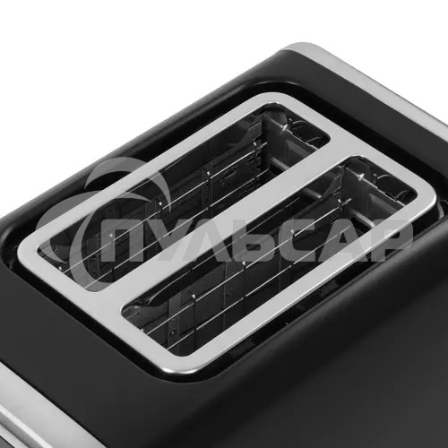 Тостер BQ T4002, 850 Вт, 7 степеней поджаривания, стальной/черный