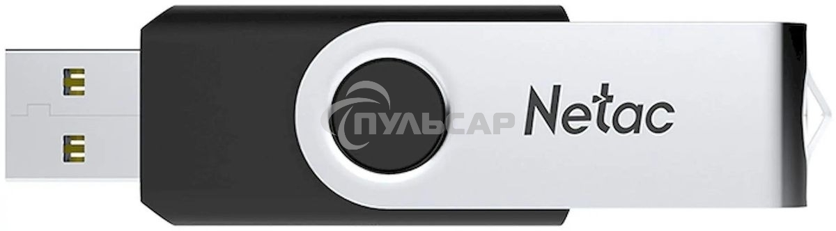 Флешка USB R/W Netac U505 8Gb USB2.0, черный и серебристый NT03U505N-008G-20BK