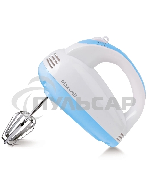 Миксер Maxwell MW-1360(W) Мощность 300 Вт.5 скорост. режимов.Номинальная потребляемая мощность 120 В
