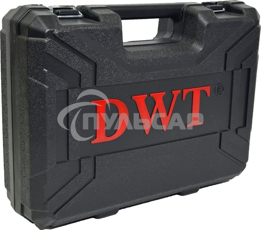 Гайковерт ударный аккумуляторный DWT ABWP-20 HDN-4C2 BMC /20В/500 Нм/2400 об.в мин/3000 уд.в мин/M12-M28/бесщеточный мотор/LED-подсветка/2 АКБ, 4 А·ч/ЗУ/кейс/черный (ABWP-20 HDN-4C2 BMC)