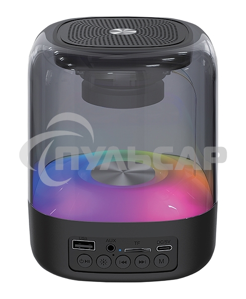 Акустическая система QUMO Plasma ВТ 0082 5 ВТ объемное звучание RGB подсветка