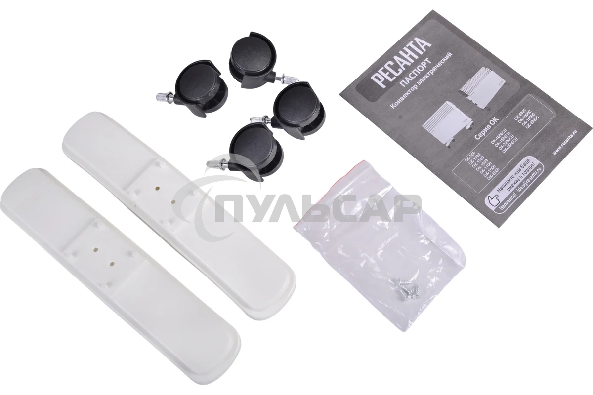 Конвектор Ресанта ОК-1500 белый, 1500 Вт, 20 м2, термостат