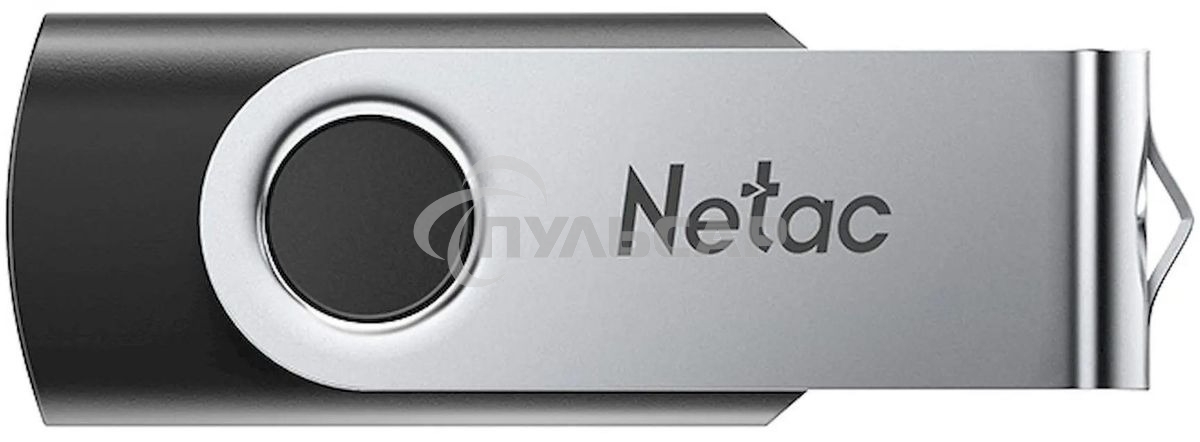 Флешка USB R/W Netac U505 8Gb USB2.0, черный и серебристый NT03U505N-008G-20BK