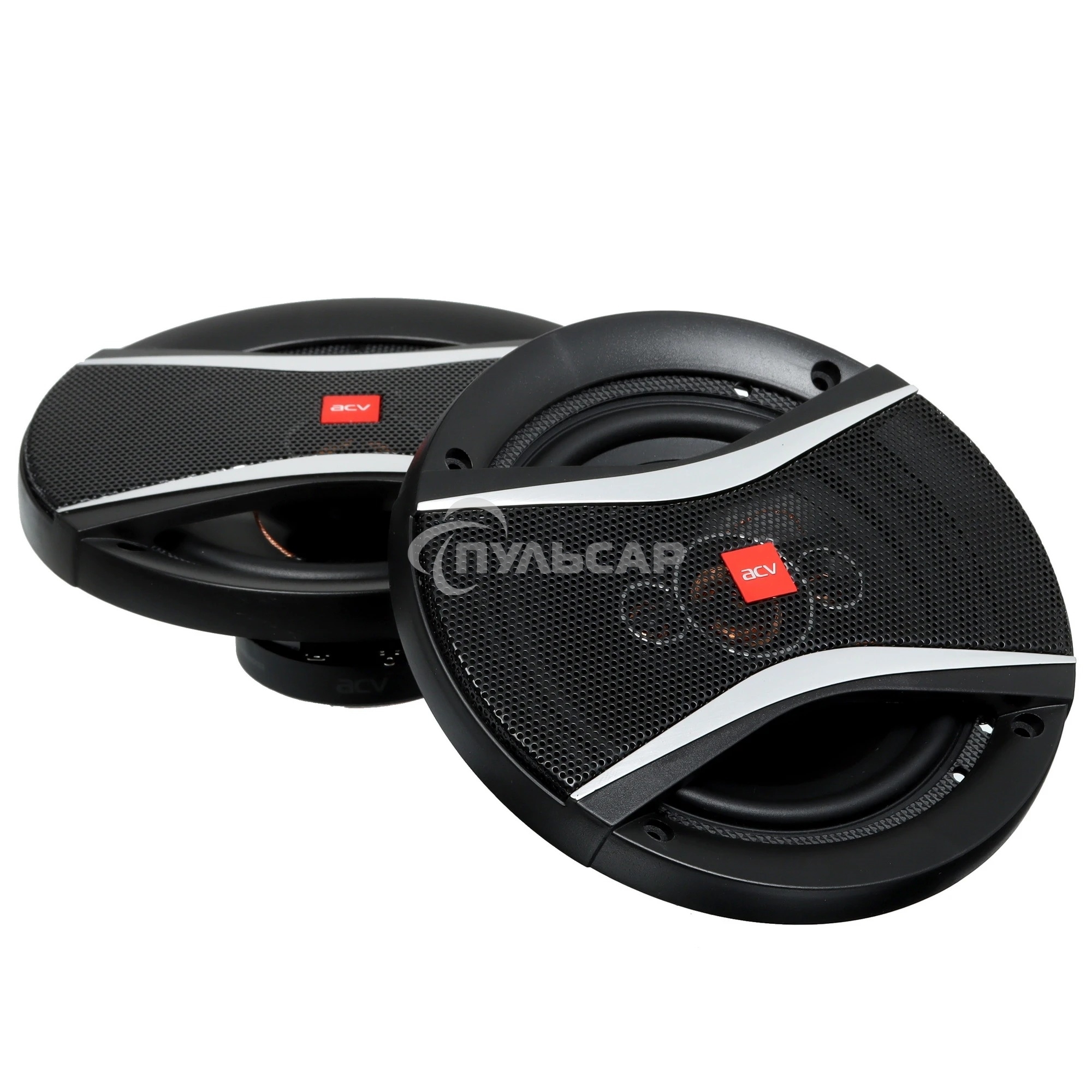Колонки автомобильные ACV PI-623E 180Вт 88дБ 4Ом 16см (6.5дюйм) (ком.:2кол.) коаксиальные трехполосные