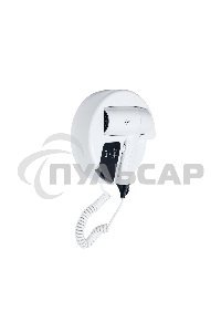 Фен для волос настенный Puff 1202B, белый, с доп. розеткой