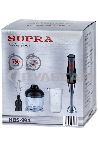 Блендер погружной SUPRA HBS-994, 750 Вт, черный