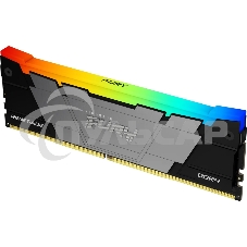 Оперативная память Kingston Fury Renegade, DDR4, 32Gb (4x8Gb), 3200MHz, CL16, DIMM, с радиаторами, RGB, серебристый/черный
