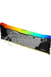 Оперативная память Kingston Fury Renegade, DDR4, 32Gb (4x8Gb), 3200MHz, CL16, DIMM, с радиаторами, RGB, серебристый/черный