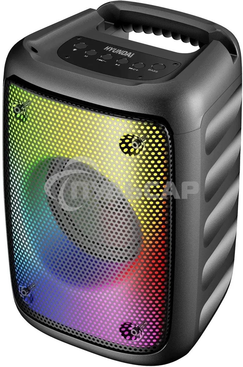 Портативная колонка Hyundai H-PS1006 черный 30 Вт 1.0 BT 10м 1500mAh