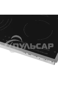 Встраиваемая варочная поверхность Electrolux электрическая, 60 см, серебристая рамка, черный