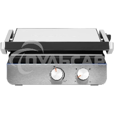 Электрогриль Hyundai HYG-4046 2200Вт черный/серебристый