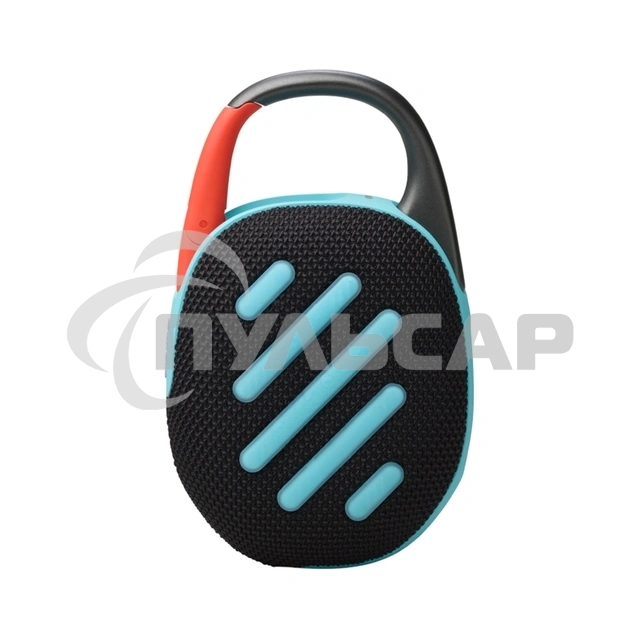 Колонка портативная JBL Clip 5 черный/оранжевый 7W Mono BT 10м 1400mAh