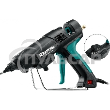 Пистолет клеевой KRAFTOOL 06843-300-12 PRO регулятор темп, выход клея 1,5 кг/час, d=12мм, 300Вт