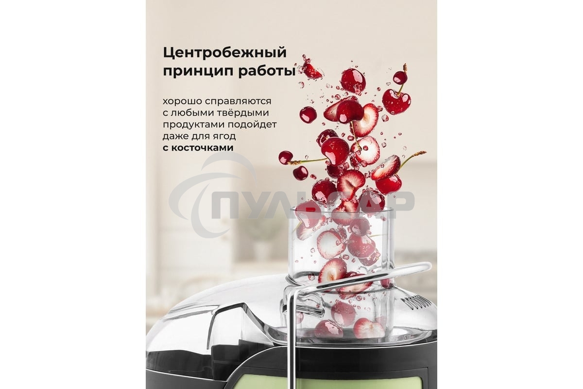 Соковыжималка центробежная Galaxy Line GL 0815 850Вт рез.сок.:550мл. зеленый