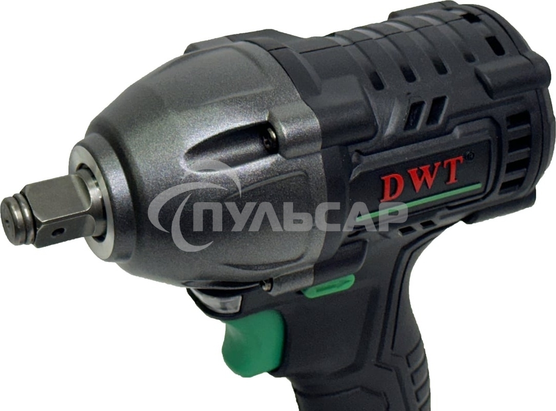 Гайковерт ударный аккумуляторный DWT ABWP-20 HDN-4C2 BMC /20В/500 Нм/2400 об.в мин/3000 уд.в мин/M12-M28/бесщеточный мотор/LED-подсветка/2 АКБ, 4 А·ч/ЗУ/кейс/черный (ABWP-20 HDN-4C2 BMC)