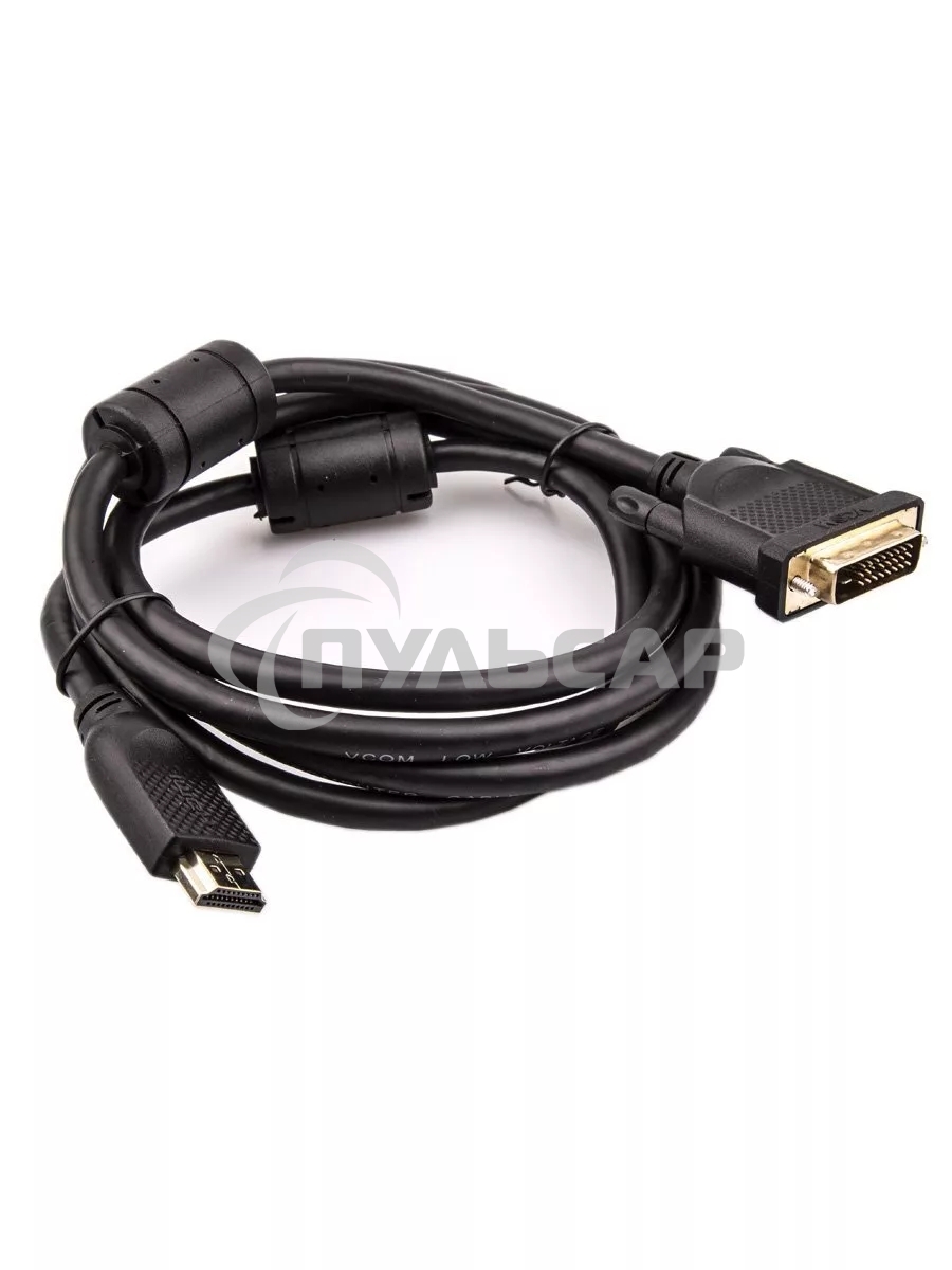 Кабель HDMI AM/DVI(24+1)M, 1.8м, CU, 1080P@60Hz, 2F, VCOM <CG484GD-1.8M>