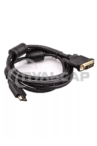 Кабель HDMI AM/DVI(24+1)M, 1.8м, CU, 1080P@60Hz, 2F, VCOM <CG484GD-1.8M>