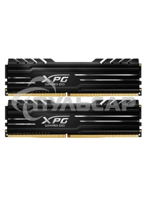 Оперативная память XPG Gaммix D10, DDR4, 16Gb (2x8Gb), 3200MHz, CL16, UDIMM, с радиатором, черный