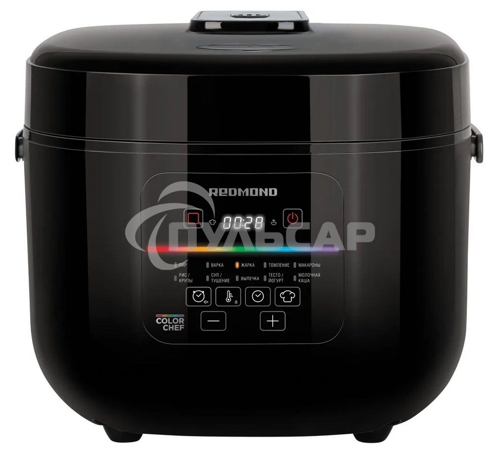 Мультиварка Redmond MC100 860 Вт, 5 л, 12 программ, черный/ металлик