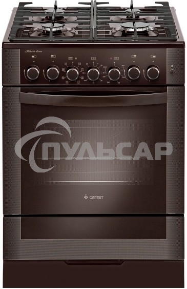 Плита комбинированная Gefest 6502-03 0030 коричневый, конфорок 4 газовых, духовка 55 л, 60 см x 85 см x 60 см