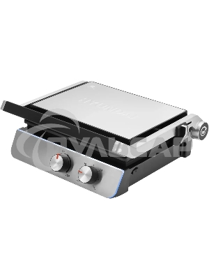 Электрогриль Hyundai HYG-4046 2200Вт черный/серебристый