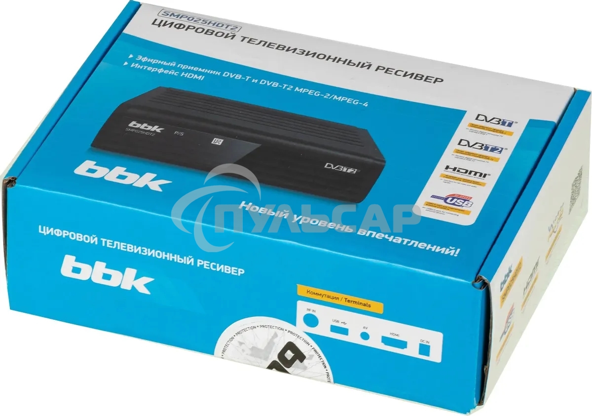 Ресивер BBK SMP025HDT2 черный