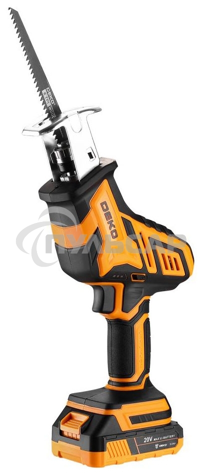 Сабельная пила аккумуляторная DEKO DKRS20-Li, 20В, 1x3.0А·ч