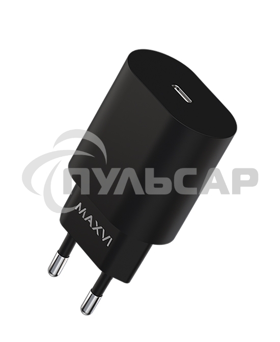 Сетевое зарядное устройство Maxvi SFC-125PD Type-C 3А 25W PD QC3.0 черный