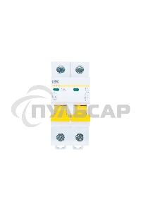 Выключатель автоматический модульный 2п C 16А 4.5кА ВА47-29 ИЭК MVA20-2-016-C