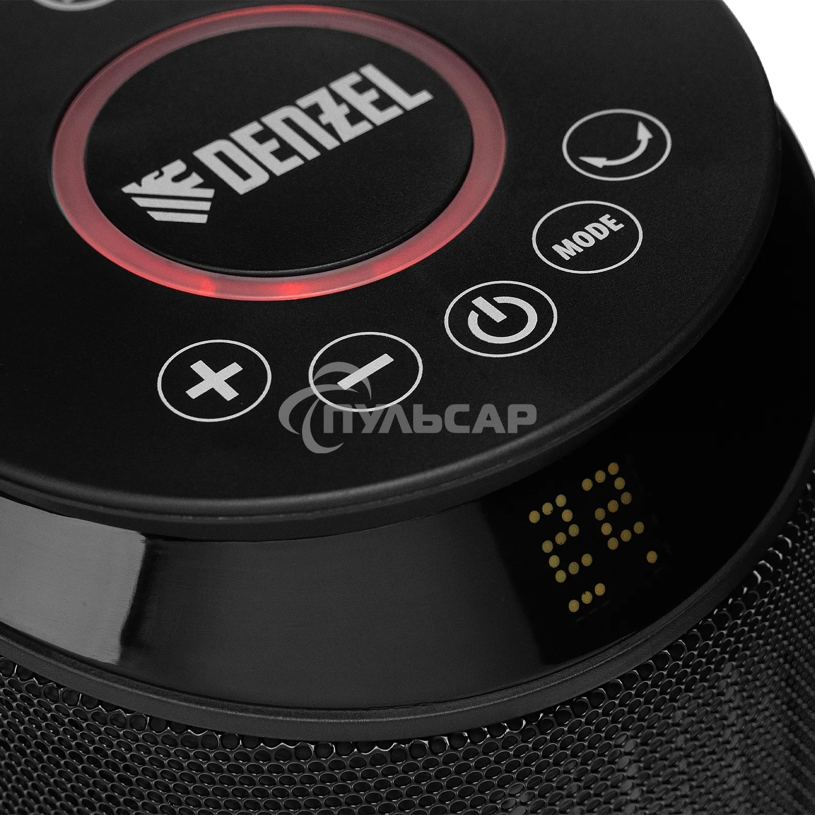 Тепловентилятор керамический Denzel DTFC-2000X, 1000/2000 Вт, 20 м2, 3 режима, пульт, Wi-Fi, термостат