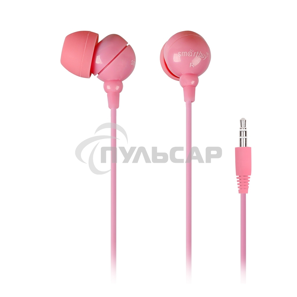 Внутриканальные наушники Smartbuy® COLOR TREND, розовые (арт. SBE-3100)/320