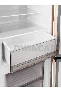 Холодильник Smile SRF348BGT бежевый мрамор двухкамерный 215/95 л морозилка снизу, No Frost