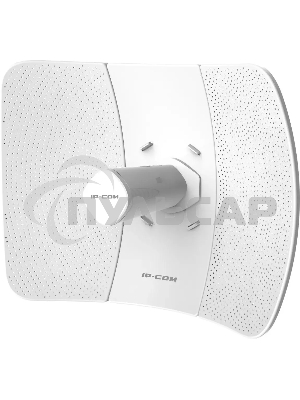 Наружный радиомост IP-COM iLBE-M5 большой дальности действия, 5 ГГц, до 433 Мбит/с, IP64, 1х23dbi, 1х100 Мбит/с, PoE