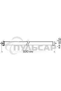 Лампа светодиодная Gauss Elementary T8 10Вт 6500К G13 800лм 600мм стекло поворотная